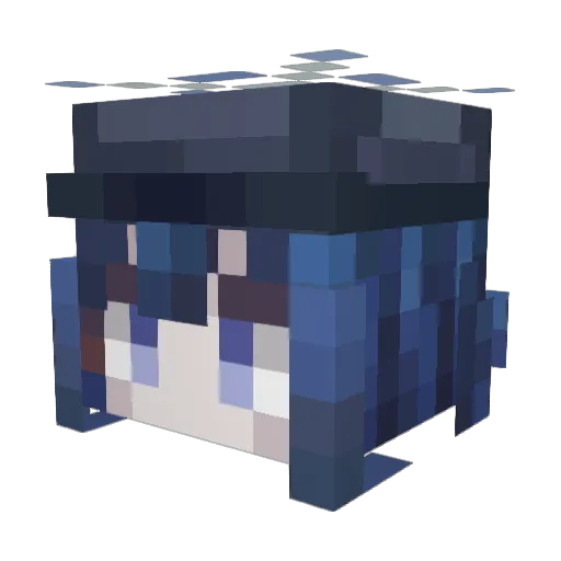 Kimalie29 Minecraft avatar head, 3D render