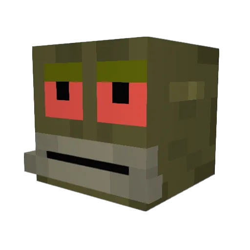 Kimbapi_ Minecraft avatar head, 3D render