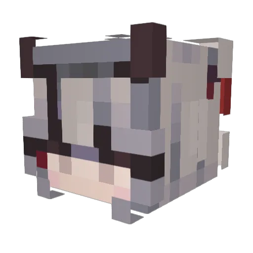 Kimbee236 Minecraft avatar head, 3D render
