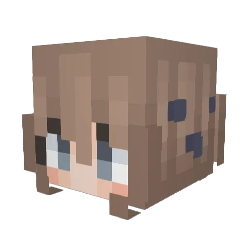 Kimber9608 Minecraft avatar head, 3D render