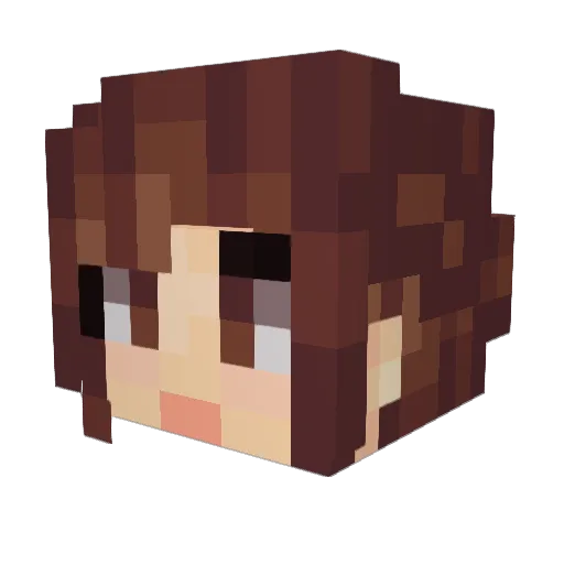 KimberStar75 Minecraft avatar head, 3D render