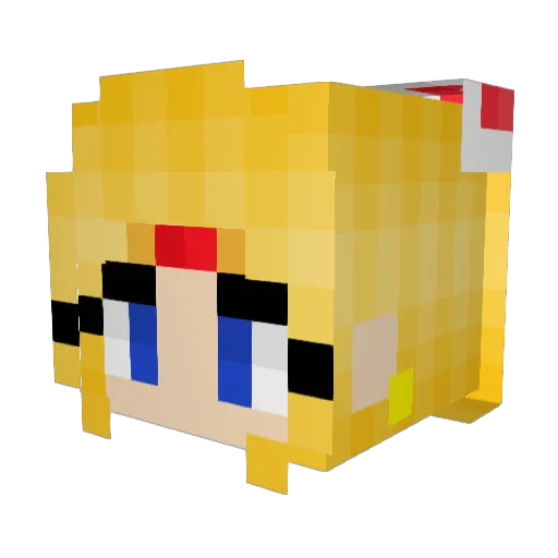 Kimberlyftw13 Minecraft avatar head, 3D render
