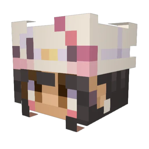 Kimbo023 Minecraft avatar head, 3D render