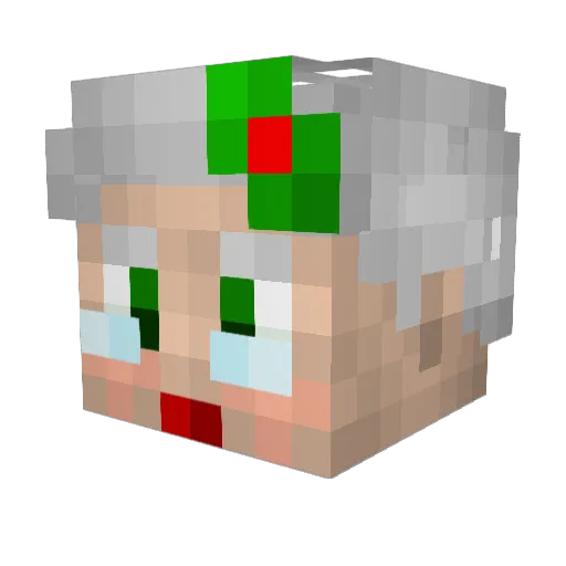 Kimbosini Minecraft avatar head, 3D render