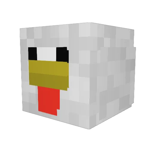 Kimbow231 Minecraft avatar head, 3D render
