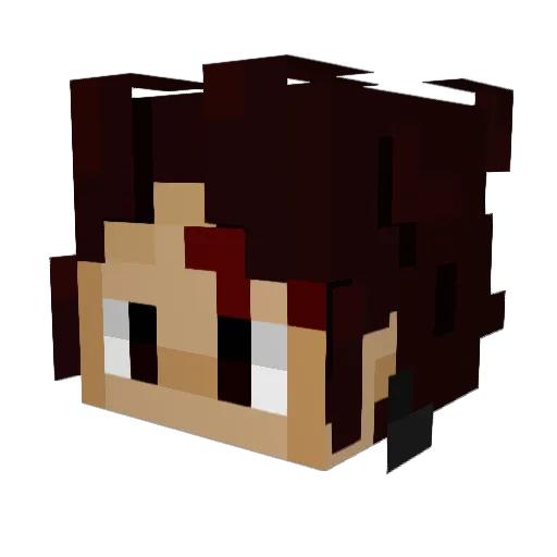 KimchiBap2 Minecraft avatar head, 3D render