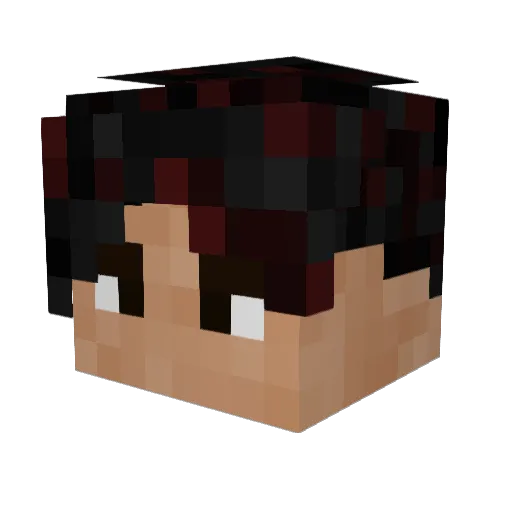 KimchiTrash06 Minecraft avatar head, 3D render