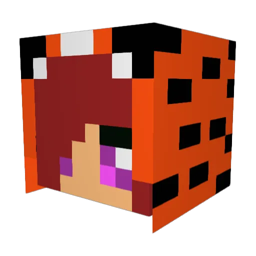 Kimchimbo Minecraft avatar head, 3D render