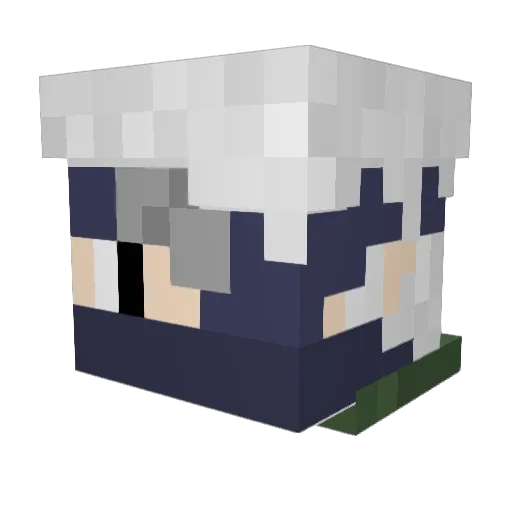 Kimdaisgay Minecraft avatar head, 3D render