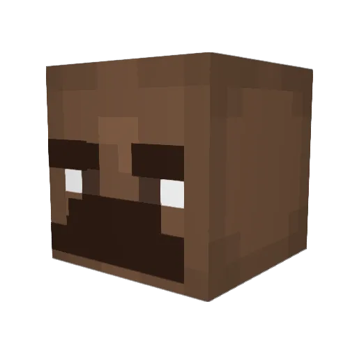 Kime7su Minecraft avatar head, 3D render