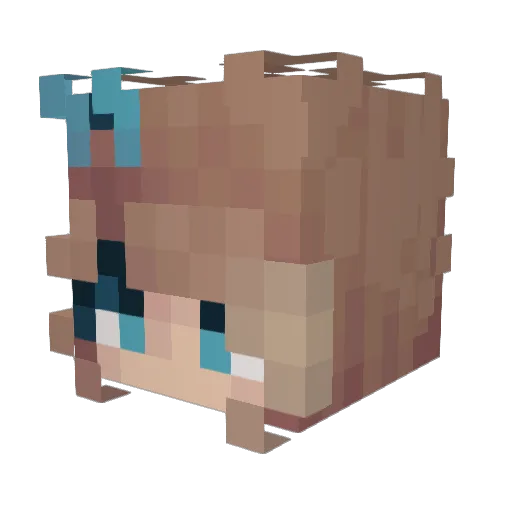 Kimi2305 Minecraft avatar head, 3D render