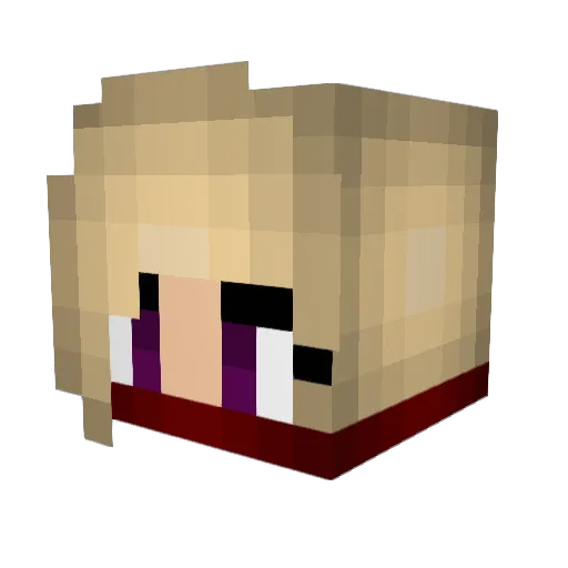 KimikoRin Minecraft avatar head, 3D render