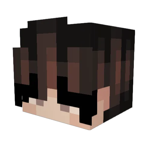 KiminoTOD Minecraft avatar head, 3D render