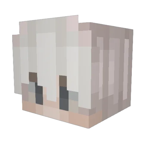 Kimisss Minecraft avatar head, 3D render