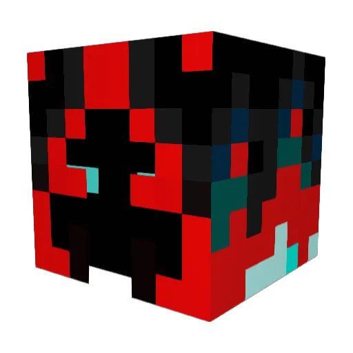 KimiyaKenji Minecraft avatar head, 3D render