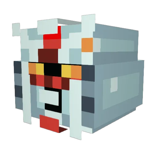 Kimiz Minecraft avatar head, 3D render