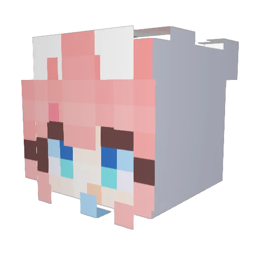 Kimmay1013 Minecraft avatar head, 3D render