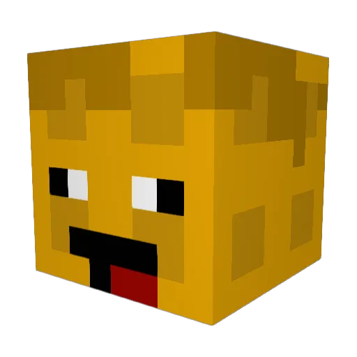 KimmiOne Minecraft avatar head, 3D render