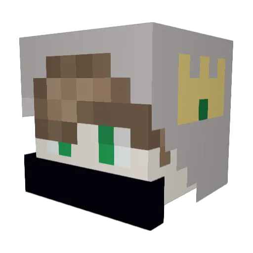 Kimmy18 Minecraft avatar head, 3D render