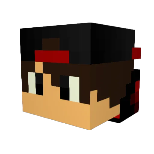 KimmyLP Minecraft avatar head, 3D render