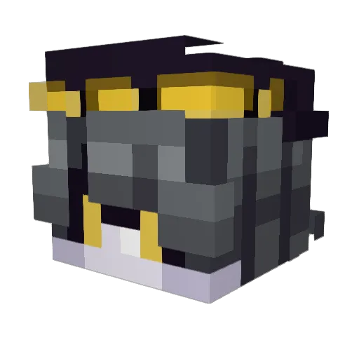 KimmyOverflow Minecraft avatar head, 3D render