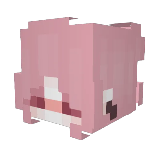 Kimoco Minecraft avatar head, 3D render