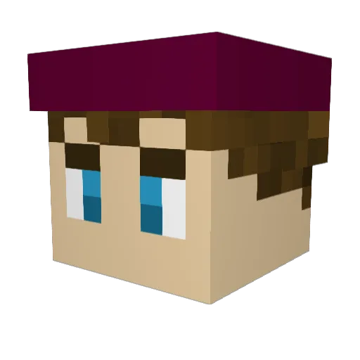 KimoiOjisan Minecraft avatar head, 3D render