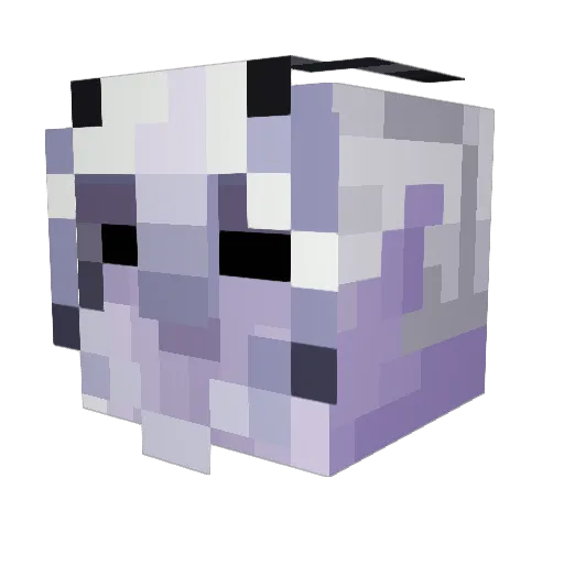 Kimoisama Minecraft avatar head, 3D render