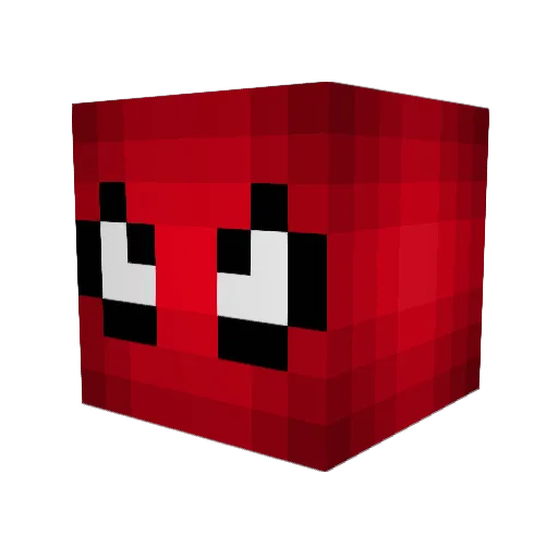 Kimokid Minecraft avatar head, 3D render