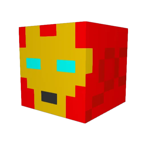 Kimonochan Minecraft avatar head, 3D render