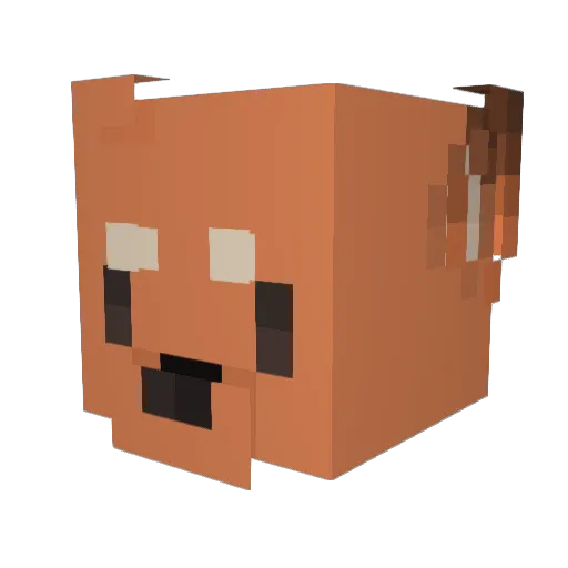 Kimppadi Minecraft avatar head, 3D render