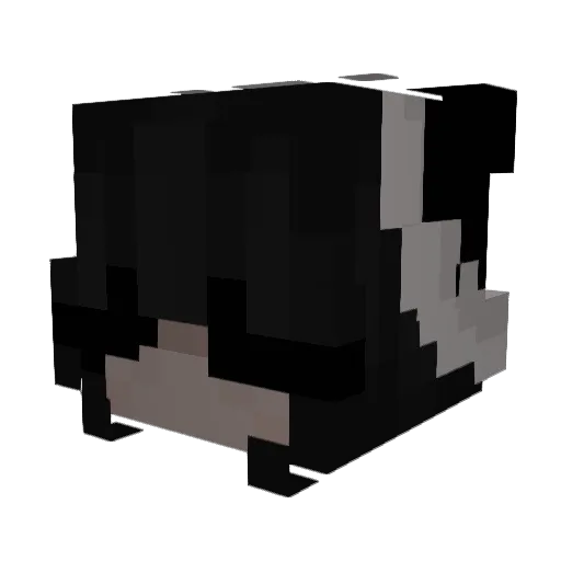 Kimrdt Minecraft avatar head, 3D render