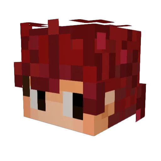 Kimsalab1m Minecraft avatar head, 3D render