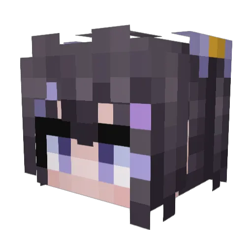 Kimssongkal Minecraft avatar head, 3D render