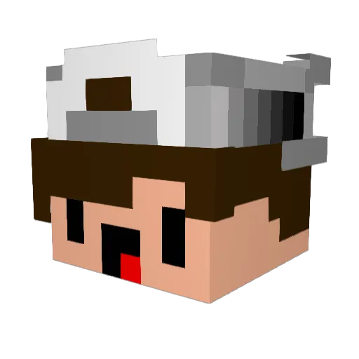 Kimsten98 Minecraft avatar head, 3D render