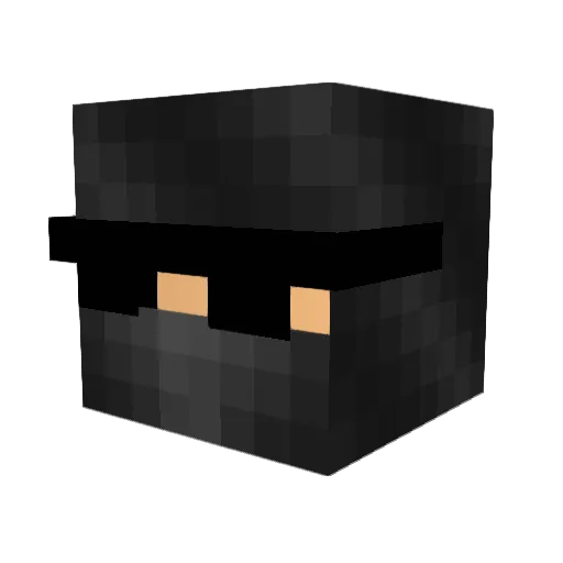 Kimsword Minecraft avatar head, 3D render