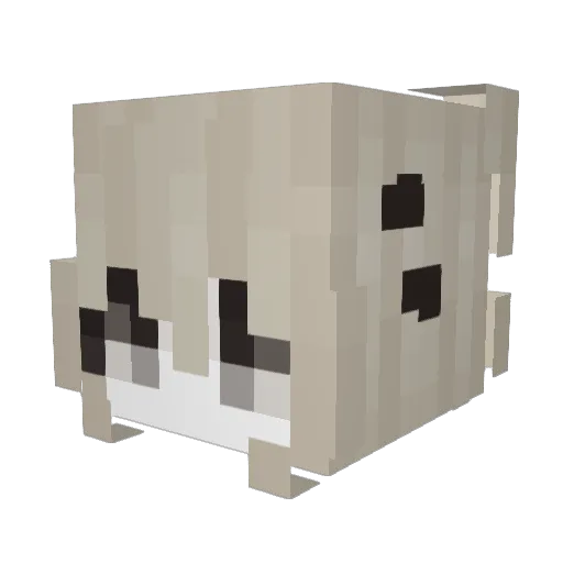 Kimtem2k Minecraft avatar head, 3D render