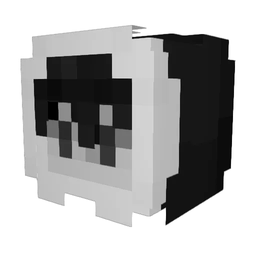 KimuraSan Minecraft avatar head, 3D render