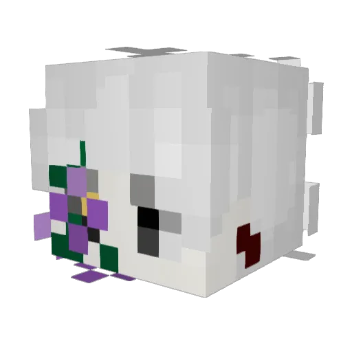 Kimy_Redsu Minecraft avatar head, 3D render