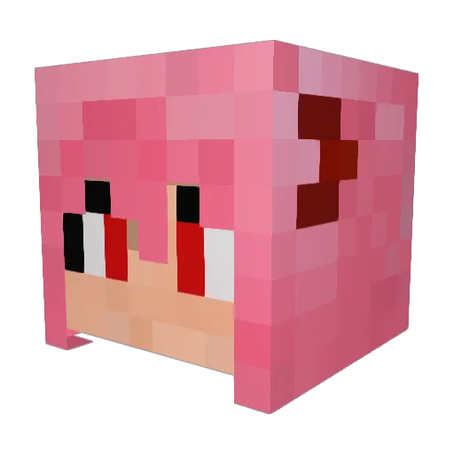 Kimys27 Minecraft avatar head, 3D render