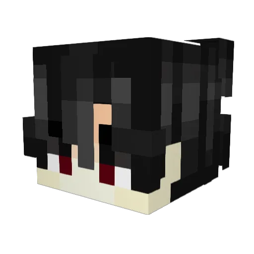 Kimzreal Minecraft avatar head, 3D render