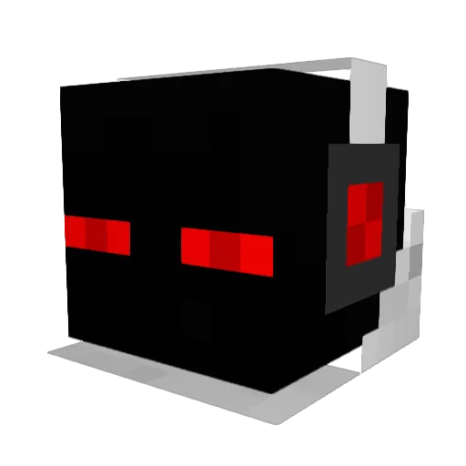 Kimzuu Minecraft avatar head, 3D render