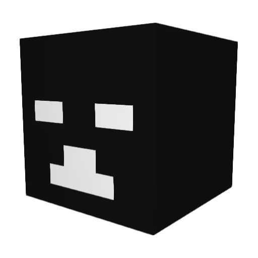 Kin0k3 Minecraft avatar head, 3D render