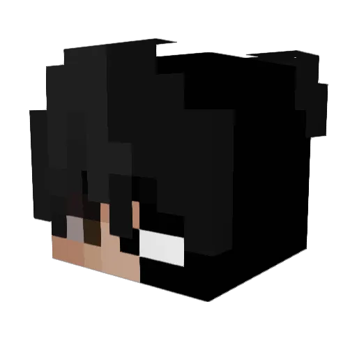 KinTheNoob Minecraft avatar head, 3D render