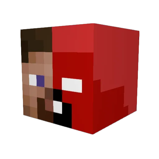 KinaGames Minecraft avatar head, 3D render