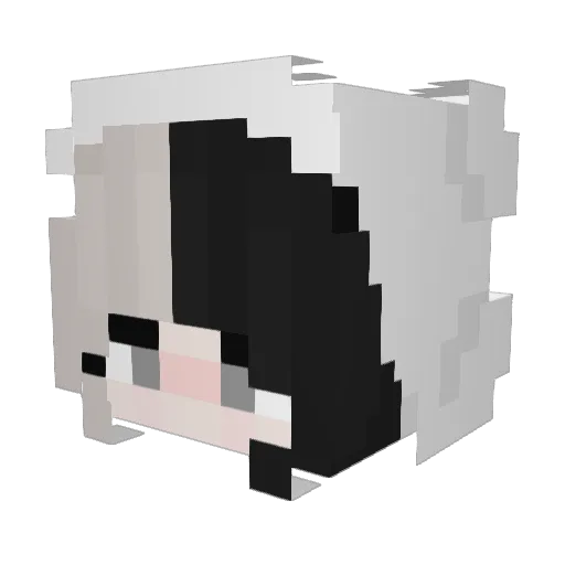 KinaLilith Minecraft avatar head, 3D render