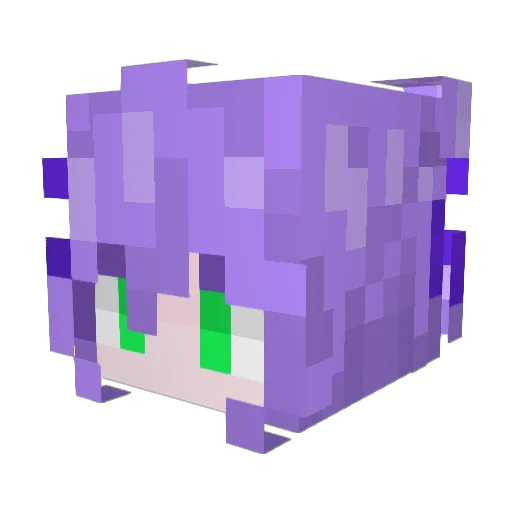 Kina_154 Minecraft avatar head, 3D render