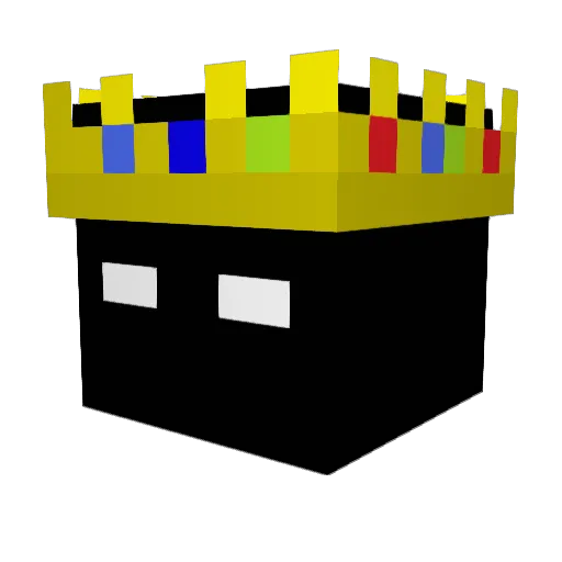 Kinacomo Minecraft avatar head, 3D render