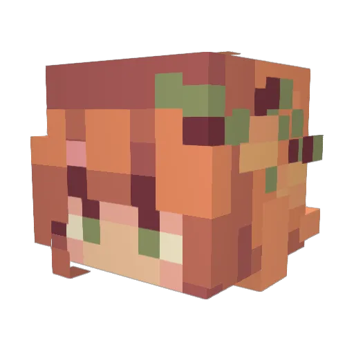 Kinaya1999 Minecraft avatar head, 3D render