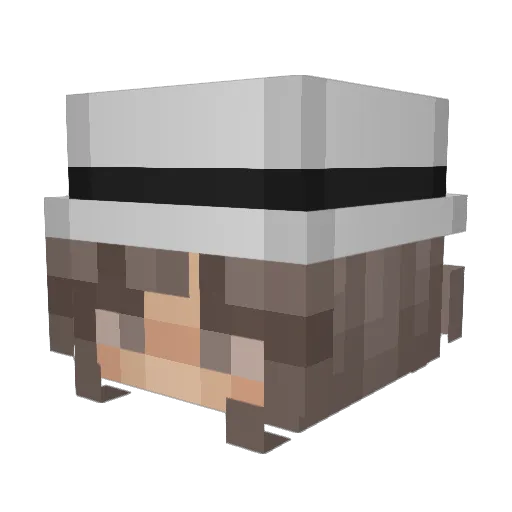 Kinbelru Minecraft avatar head, 3D render